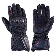 A-PRO TILT BK, black leather motorbike gloves 2XL - Motorcycle Gloves