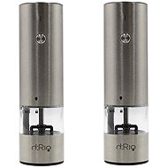 DRIO AKU Electric salt and pepper grinder - stainless steel 2pcs - Spice Grinder