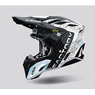 AIROH Přilba AVIATOR Factory Bitmap (Carbon), (šedá lesklá) 2027, vel. XS - Motorbike Helmet