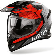 AIROH Přilba BADX-X Cube, (červená lesklá) 2027, vel. L - Motorbike Helmet