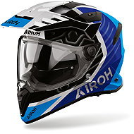 AIROH Přilba BADX-X Cube, (modrá lesklá) 2027, vel. XL - Motorbike Helmet