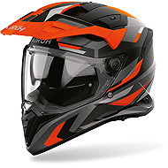 AIROH Přilba BADX-X Glitch, (oranžová matná) 2027, vel. 3XL - Motorbike Helmet
