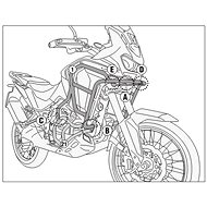 KAPPA KNH1205 upper drop frame HONDA CRF1100L Africa Twin Adventure Sports (24) - Drop Frame