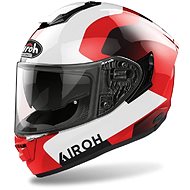 AIROH ST.501 DOCK ST5D55 - red integral motorcycle helmet, M - Motorbike Helmet