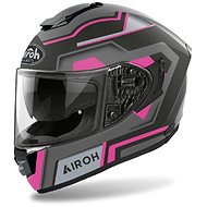 AIROH ST.501 SQUARE ST5SQ54 - pink integral motorcycle helmet, M - Motorbike Helmet
