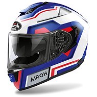 AIROH ST.501 SQUARE ST5SQ55 - blue integral motorcycle helmet, L - Motorbike Helmet