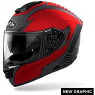AIROH ST.501 TYPE ST5T55 - red integral motorcycle helmet, M - Motorbike Helmet