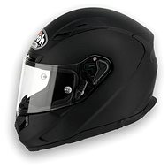AIROH T600 COLOR T611 - integral black motorcycle helmet, M - Motorbike Helmet