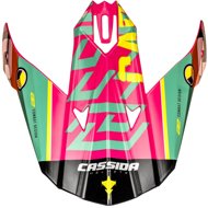 CASSIDA visor for Cross Cup Sonic Junior helmets, children (multicolour) - Helmet Peak