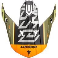 CASSIDA visor for Cross Cup Sonic Junior helmets, children (green matt/orange) - Helmet Peak