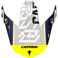 CASSIDA kšilt pro přilby Cross Cup Sonic (modrá matná/bílá/žlutá fluo) - Helmet Peak