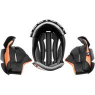 CASSIDA collar and hat for Cross Cup Two/Sonic helmets (black/gray/orange) sized. S - Helmet Liner