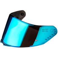 CASSIDA Plexiglas for AERO helmets with preparation for Pinlock (mirror blue REVO) - Motorcycle Helmet Plexiglass Shield