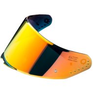 CASSIDA Plexiglas for AERO helmets with preparation for Pinlock (mirror orange REVO) - Motorcycle Helmet Plexiglass Shield