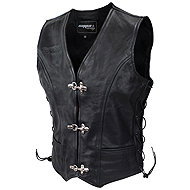 CAPPA RACING Women's leather vest MONTEREY 2XL - Motorcycle Vest