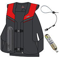 Hit-Air MLV 2 airbag vest limited edition black and red - Size: medium (S-XL) - Airbag Vest