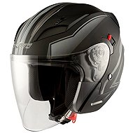 A-PRO YORK BK MT black and grey open jet helmet XL - Scooter Helmet