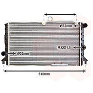 VAN WEZEL radiator, engine cooling 01002005 - Car cooler