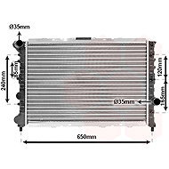 VAN WEZEL radiator, engine cooling 01002057 - Car cooler