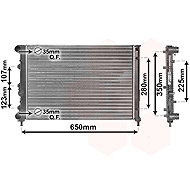 VAN WEZEL radiator, engine cooling 01002078 - Car cooler