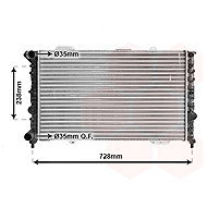 VAN WEZEL radiator, engine cooling 01002079 - Car cooler