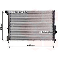 VAN WEZEL radiator, engine cooling 01002083 - Car cooler