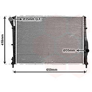 VAN WEZEL radiator, engine cooling 01002084 - Car cooler