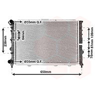 VAN WEZEL radiator, engine cooling 01002114 - Car cooler