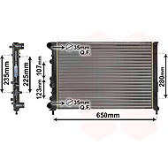 VAN WEZEL Radiator, engine cooling 01002144 - Car cooler