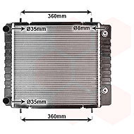 VAN WEZEL radiator, engine cooling 02002082 - Car cooler