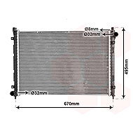 VAN WEZEL radiator, engine cooling 02002163 - Car cooler