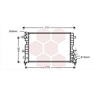 VAN WEZEL radiator, engine cooling 02002165 - Car cooler