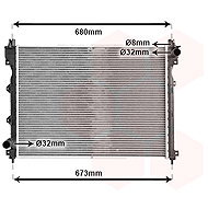 VAN WEZEL radiator, engine cooling 02002174 - Car cooler