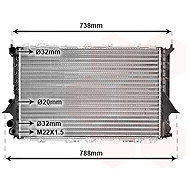VAN WEZEL radiator, engine cooling 03002077 - Car cooler