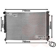 VAN WEZEL radiator, engine cooling 03002139 - Car cooler