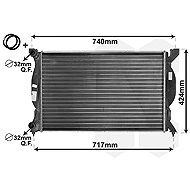 VAN WEZEL radiator, engine cooling 03002201 - Car cooler