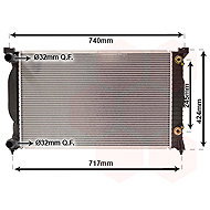 VAN WEZEL radiator, engine cooling 03002202 - Car cooler