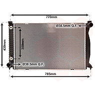 VAN WEZEL radiator, engine cooling 03002232 - Car cooler