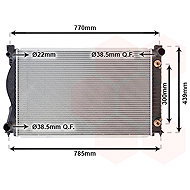 VAN WEZEL radiator, engine cooling 03002236 - Car cooler