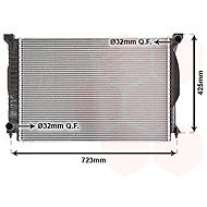 VAN WEZEL radiator, engine cooling 03002245 - Car cooler