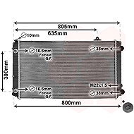 VAN WEZEL radiator, engine cooling 03002252 - Car cooler
