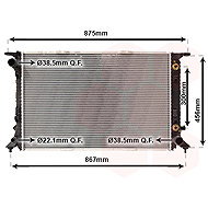 VAN WEZEL radiator, engine cooling 03002291 - Car cooler