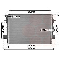 VAN WEZEL radiator, engine cooling 03012700 - Car cooler