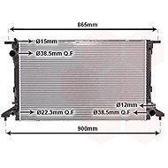 VAN WEZEL radiator, engine cooling 03012722 - Car cooler
