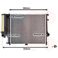 VAN WEZEL radiator, engine cooling 06002121 - Car cooler