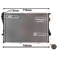 VAN WEZEL radiator, engine cooling 06002170 - Car cooler