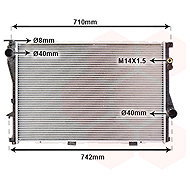 VAN WEZEL radiator, engine cooling 06002202 - Car cooler