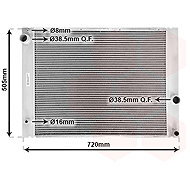 VAN WEZEL radiator, engine cooling 06002236 - Car cooler
