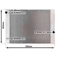 VAN WEZEL radiator, engine cooling 06002285 - Car cooler