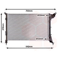 VAN WEZEL radiator, engine cooling 06002310 - Car cooler